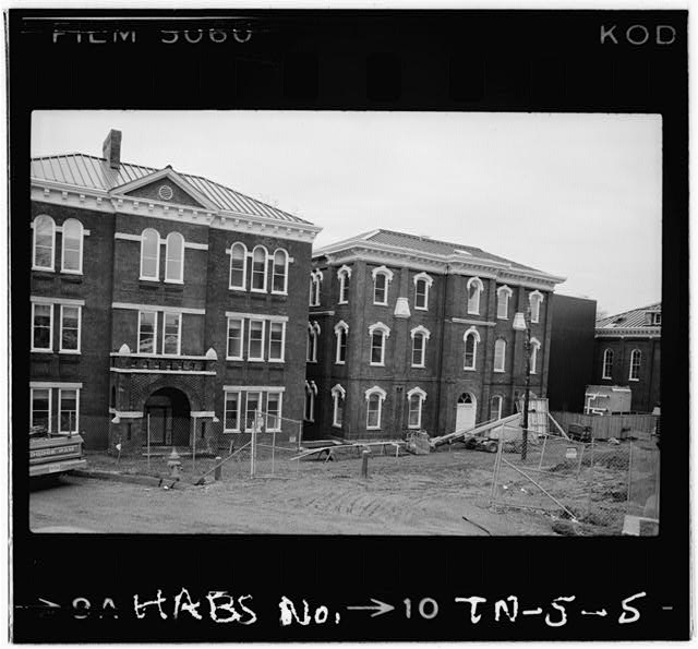 Unidentified buildings in complex - Tennessee School for the Deaf, Summit Hill Drive & Broadway, Knoxville, Knox County, TN (1983)