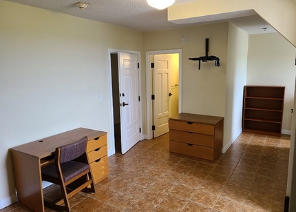 Desk and dressers in the LP Deluxe