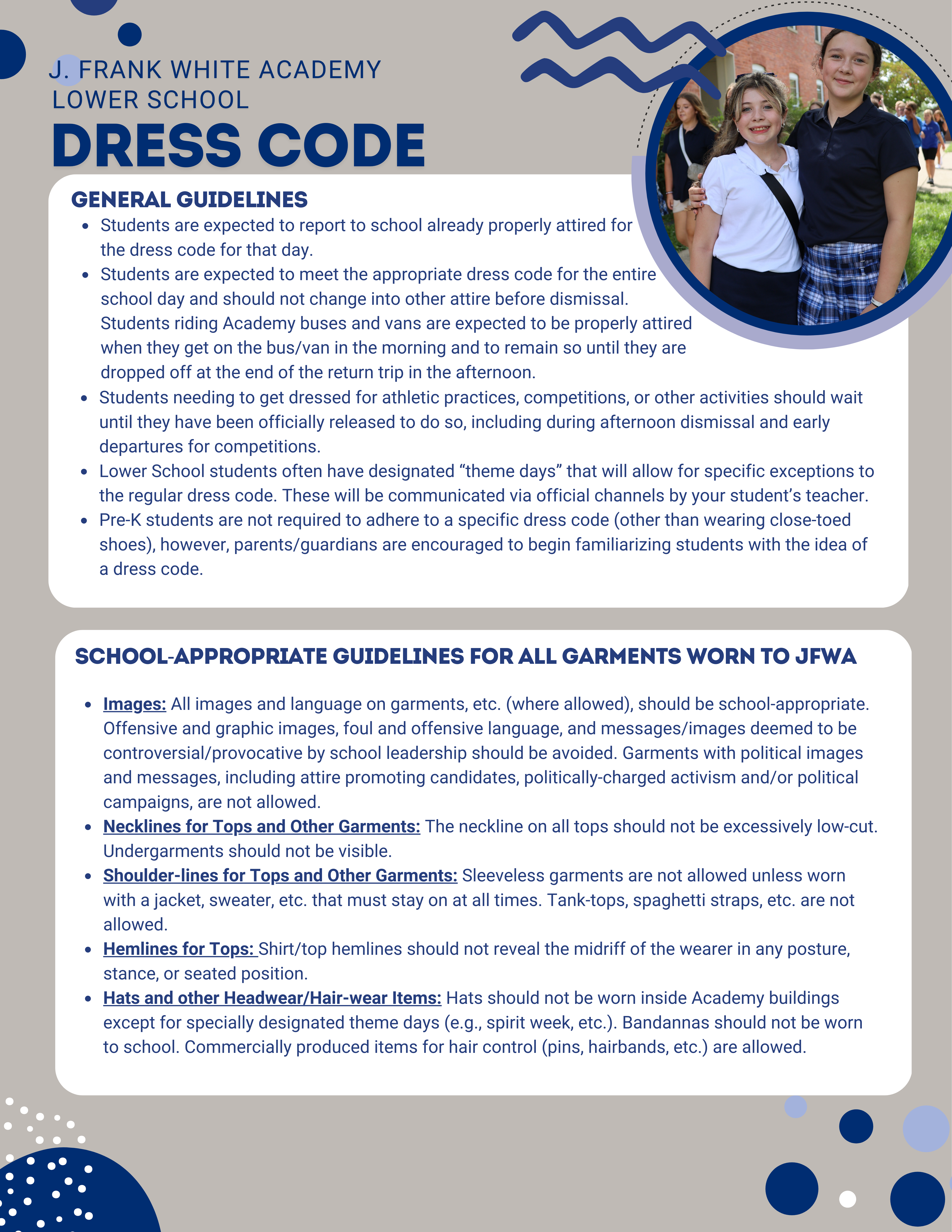 Lower School dress code