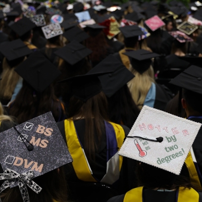 Commencement hat file photo