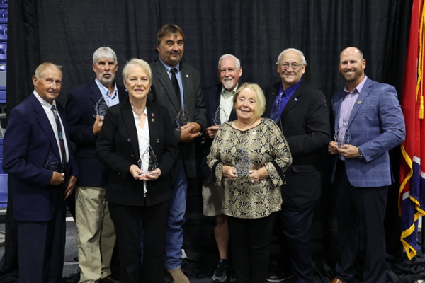 group photo of inductees