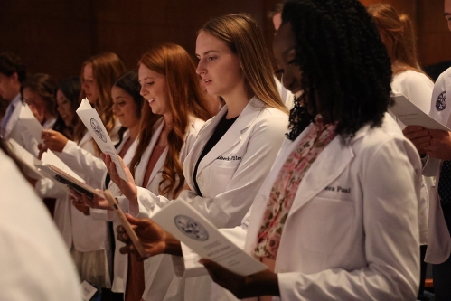 Future dentists and hygienists mark their entry into the profession at  White Coat Ceremonies — School of Dentistry