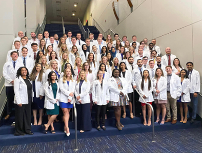 LMU-CDM Hosts White Coat Ceremonies for the Inaugural Classes of 2024 and 2026