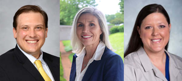 Headshots of researchers Dr. Natalie Freeman, Dr. Anne Marie Zeller, Student Doctor Ian Shultheiss