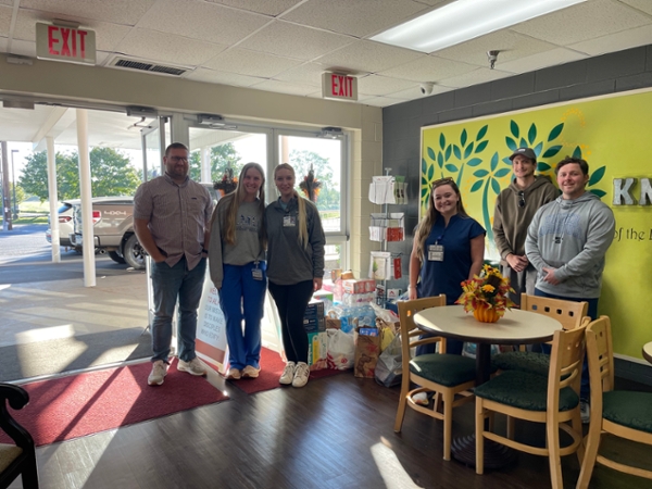 LMU-DCOM students collect donations