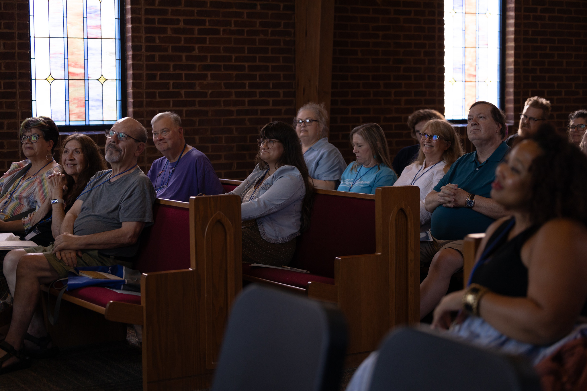 MHLF attendees listening to a speaker